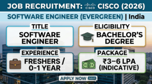 Cisco Recruitment 2026