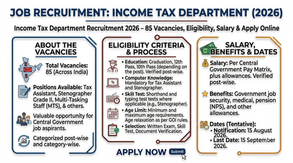 Income Tax Department Recruitment 2026